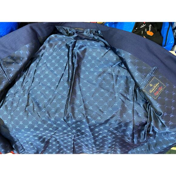 Vintage Brooks Brothers Blazer Mens Xl Blue 100% Coat Jacket Made In USA - Picture 6 of 14